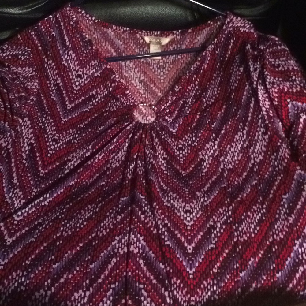 Burgundy Blouse.